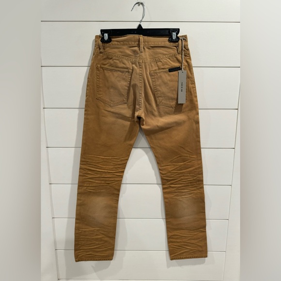NWT Fear of God seventh collection tan canvas jeans - Picture 6 of 10